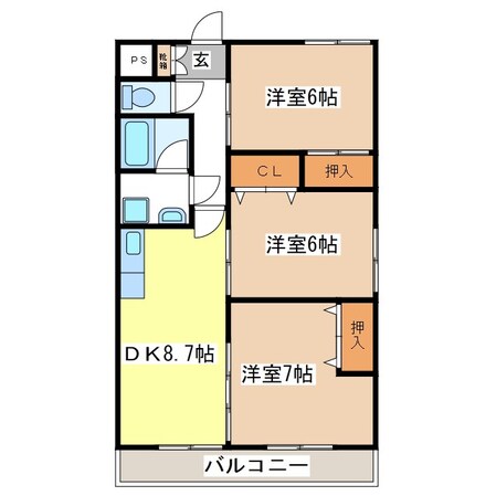 エクセリーナ21の物件間取画像